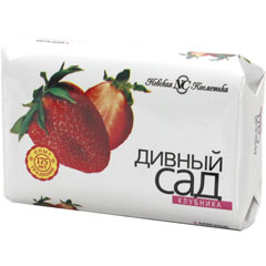 Мыло туалетное "ДИВНЫЙ САД" клубника 90 гр.(72)