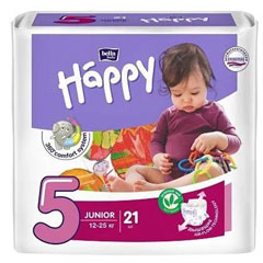 Подгузники "BELLA BABY HAPPY" юниор 12-25 кг 21 шт.(6)