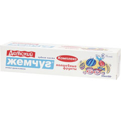 Зубная паста "НОВЫЙ ЖЕМЧУГ" детский волшебные фрукты 50 мл./68 гр. 1 шт.(36)