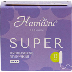 Тампоны "НАТАЛИ" Premium супер 8 шт.(48)