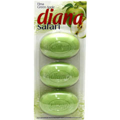Мыло туалетное "DIANA SAFARI" apple/яблоко 3x115 345 гр.(20)