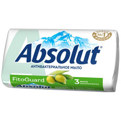 Мыло туалетное "ABSOLUT NATURE FITOGUARD" белый чай и масло оливы антибактериальное 90 гр.(72)