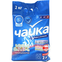 Стиральный порошок "ЧАЙКА" автомат 2 в 1 с кондиционером 2 кг.(7)