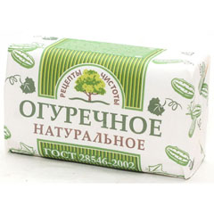 Мыло туалетное "ОГУРЕЧНОЕ" натуральное 180 гр.(72)