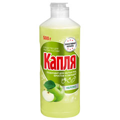 Моющее средство для посуды "КАПЛЯ VOX" яблоко 500 мл.(15)