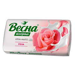 Мыло туалетное "ВЕСНА АССОРТИ" роза 90 гр.(72)