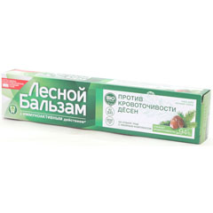 Зубная паста "ЛЕСНОЙ БАЛЬЗАМ" при кровоточивости десен с корой дуба и экстрактом пихты 75 мл.490/383/903(48)