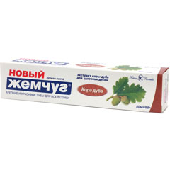 Зубная паста "НОВЫЙ ЖЕМЧУГ" кора дуба 50 мл./68 гр. 1 шт.(36)