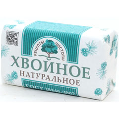 Мыло туалетное "ХВОЙНОЕ" натуральное 180 гр.(36)
