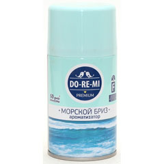 Освежитель воздуха "ДО-РЕ-МИ ПРЕМИУМ" сменный блок дыхание моря 250 мл.(12)