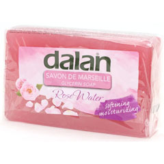 Мыло туалетное "DALAN SAVON DE MARSEILLE" глицериновое роза 150 гр.(30)