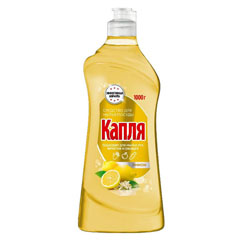 Моющее средство для посуды "КАПЛЯ VOX" лимон 1000 мл.(8)