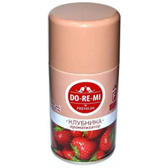 Освежитель воздуха "ДО-РЕ-МИ ПРЕМИУМ" сменный блок клубника со сливками 250 мл.(12)