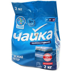 Стиральный порошок "ЧАЙКА" ручной свежий ветер 2 кг.(7)