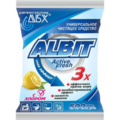 Чистящее средство "ALBIT" с хлором пакет 500 гр.(20)
