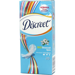 Прокладки "DISCREET" мультиформ део весенний бриз 20 шт.(18)