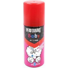 Средство от насекомых "РЕФТАМИД" аэрозоль baby 1+ 100 мл.(15)