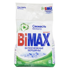 Стиральный порошок "BIMAX" compact автомат белоснежные вершины 1500 гр.(6)