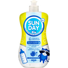 Моющее средство для посуды "SUNDAY" гель для детской посуды 500 мл.(10)