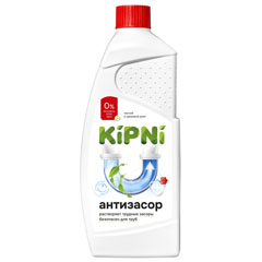 Чистящее средство для труб "KIPNI" антидети против засоров с пробкой 1 л.(10)