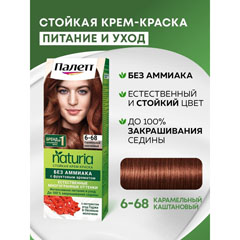Краска для волос "PALETTE NATURIA" 6-68 карамельный каштан 1 шт.(10)