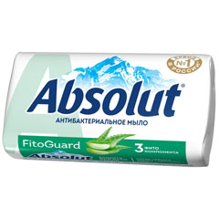 Мыло туалетное "ABSOLUT NATURE FITOGUARD" алоэ антибактериальное 90 гр.(72)