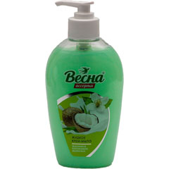 Мыло жидкое "ВЕСНА АССОРТИ" крем жасмин и кокосовое молочко  диспенсер 280 гр.(15)