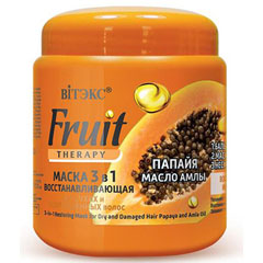 Маска для волос "ВIТЭКС FRUIT THERAPY" 3 в 1 папайя и амл 450 мл.(18)