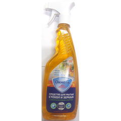 Моющее средство для стекол "ОКНОЛЬ" и зеркал с изопропиловым спиртом свежесть цитрусов курок 500 мл.(16)