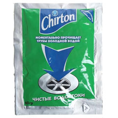 Чистящее средство для труб "CHIRTON" холодной водой 60 гр.(48)