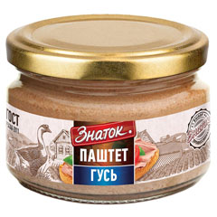 Паштет "ЗНАТОК" гусь ст/б. 200 гр.(6)