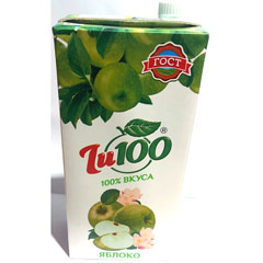 Нектар "ZU100"  Яблочный тетра-пак 1,95 л.(6)