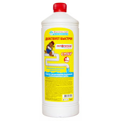 Чистящее средство для труб "УКРОТИТЕЛЬ ЗАСОРОВ" супер жидкий 1000 гр.(10)