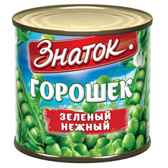 Горошек зеленый "ЗНАТОК" нежный ж/б 425 мл. / Китай/(24)