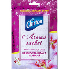 Освежитель воздуха "CHIRTON" ароматическое саше нежность шелка и лилия 15 гр.(40)