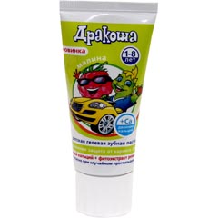 Зубная паста "ДРАКОША" гель малина 60 мл.(30)