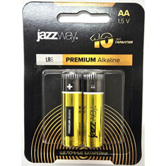 Элемент питания "JAZZWAY PREMIUM ALKALINE" щелочные LR06 на блистере 2 шт.(10)