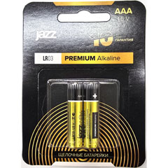 Элемент питания "JAZZWAY PREMIUM ALKALINE" щелочные LR03 на блистере 2 шт.(10)