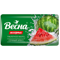 Мыло туалетное "ВЕСНА АССОРТИ" сочный арбуз 90 гр.(72)