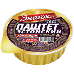 Паштет "ЗНАТОК" Эстонский Премиум ламистер 100 гр.(20)
