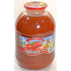 Нектар "ДЕРЕВЕНСКИЕ СОКИ" с мякотью Томатный СКО 3 л./в упаковке 4 шт,/(4)