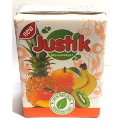 Нектар "JUSTIK" Мультифруктовый тетра-пак 0,2 л.(27)