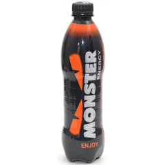 Напиток энергетический "MONSTER ENERGY ОРАНЖЕВЫЙ" enjoy безалкогольный газированный тропик Пэт 0,5 л.(12)