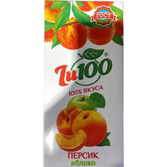 Нектар "ZU100"  Персиково-Яблочный тетра-пак 1,95 л.(6)
