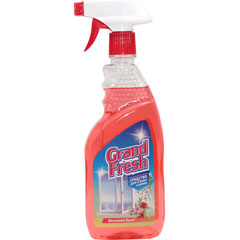 Моющее средство для стекол "GRAND FRESH" весенний букет с курком 550 мл. /3-2/(14)