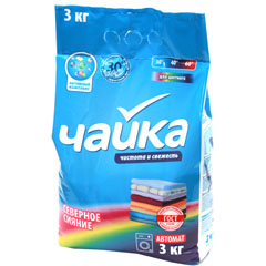 Стиральный порошок "ЧАЙКА" автомат северное сияние для цветного 3 кг.(5)