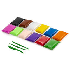 Пластилин "BRAUBERG" Kids супер легкий воздушный 12 цветов.(96)