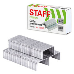 Скобы для степлера "STAFF EVERYDAY" №10 1000 шт.(10)