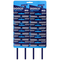 Бритвенный станок "DORCO" TD-708 одноразовый с 2 лезвиями 1 шт /на карте 24 шт/.(240)
