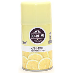 Освежитель воздуха "ДО-РЕ-МИ ПРЕМИУМ" сменный блок лимон 250 мл.(12)